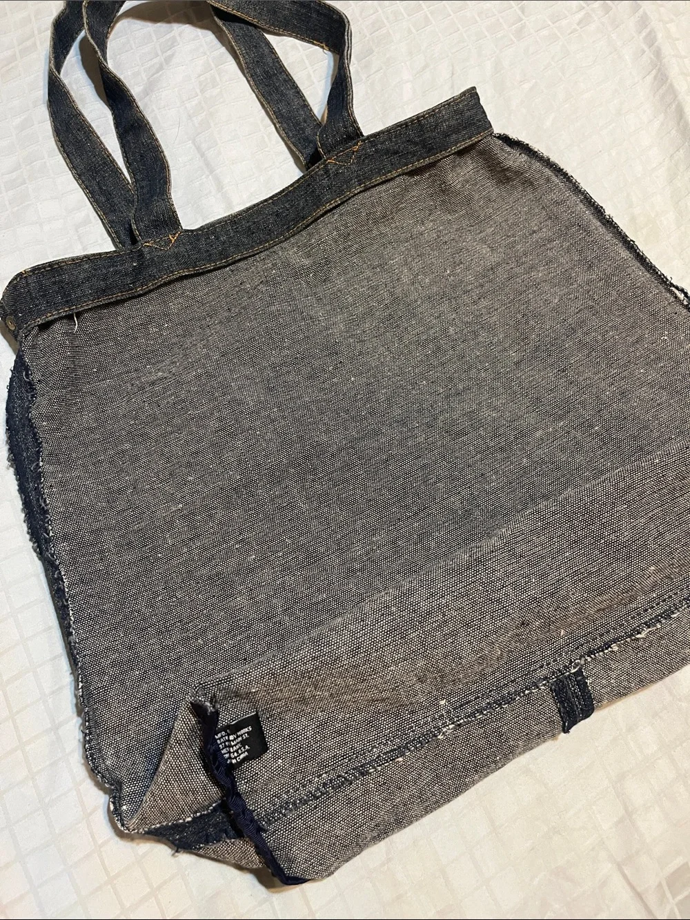 Bath & Body Works Unisex Blue Denim tote bag